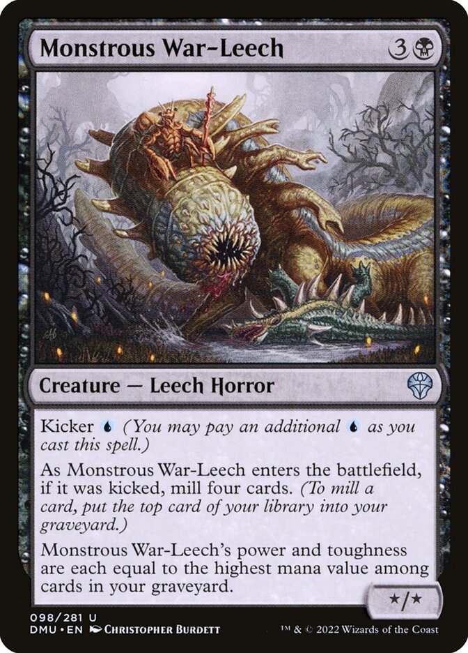 Sanguessuga de Guerra Monstruosa / Monstrous War-Leech - Magic: The Gathering - MoxLand