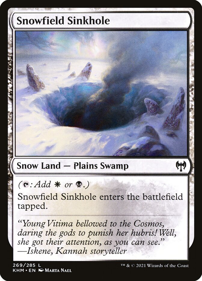 Buraco na Neve / Snowfield Sinkhole - Magic: The Gathering - MoxLand