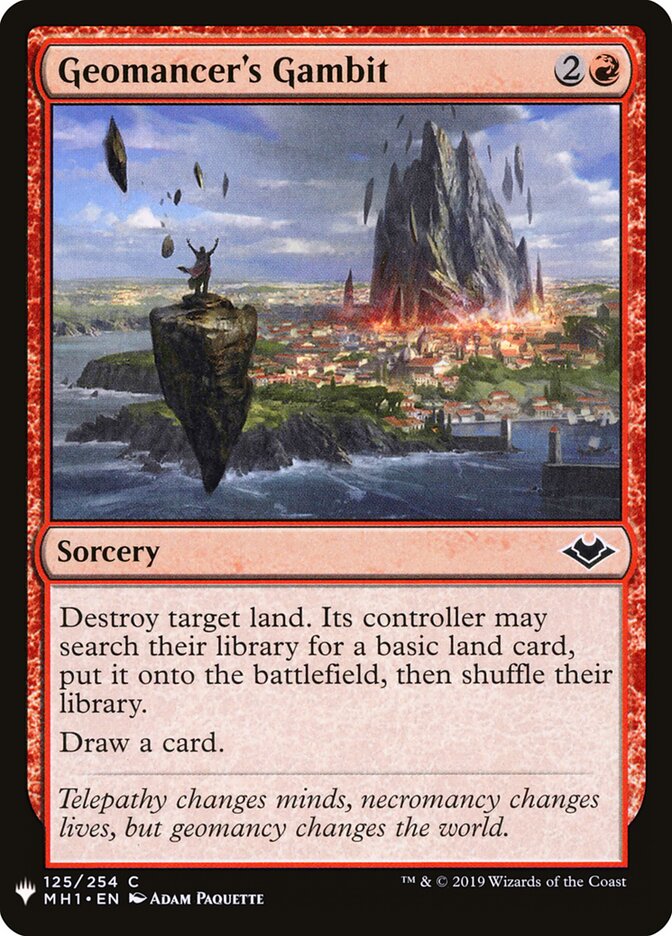 Estratagema do Geomante / Geomancer's Gambit - Magic: The Gathering - MoxLand