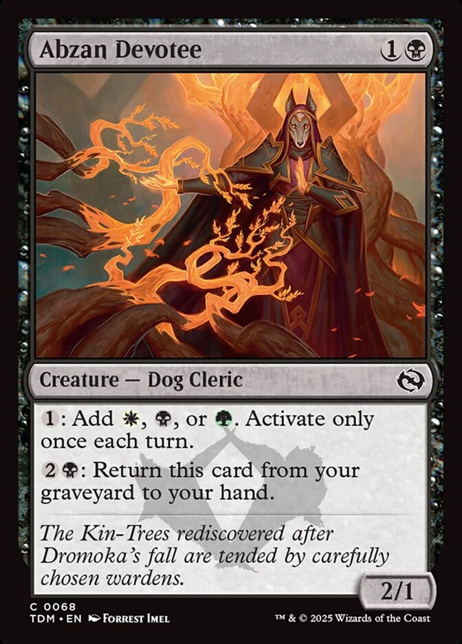 Devota Abzan / Abzan Devotee - Magic: The Gathering - MoxLand