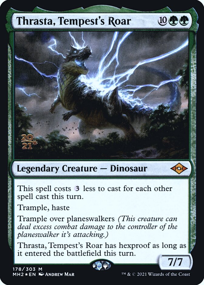 Thrasta, Rugido da Tempestade / Thrasta, Tempest's Roar - Magic: The Gathering - MoxLand