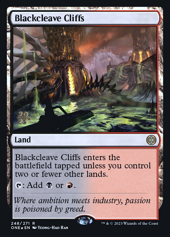 Penhascos de Fenda Negra / Blackcleave Cliffs - Magic: The Gathering - MoxLand