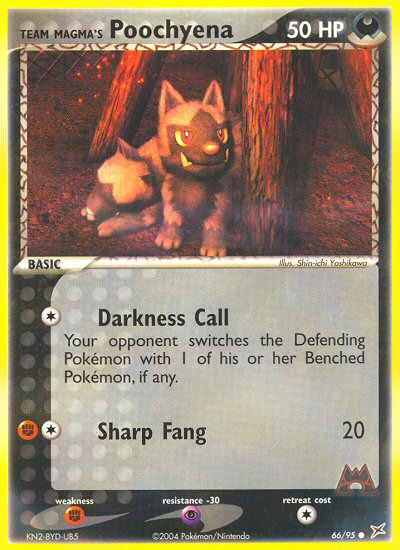 Poochyena da Equipe Magma / Team Magma's Poochyena - MoxLand - MoxLand