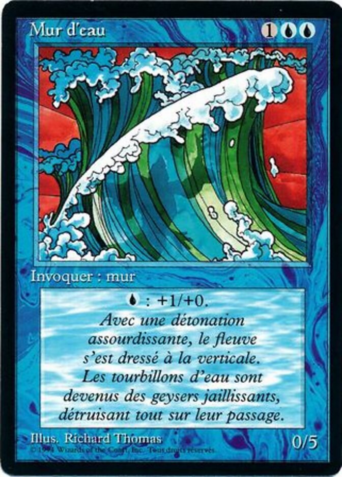 Barreira de Água / Wall of Water - Magic: The Gathering - MoxLand