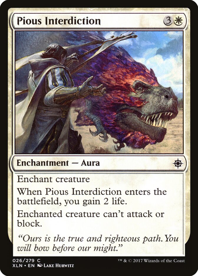 Interdição Pia / Pious Interdiction - Magic: The Gathering - MoxLand