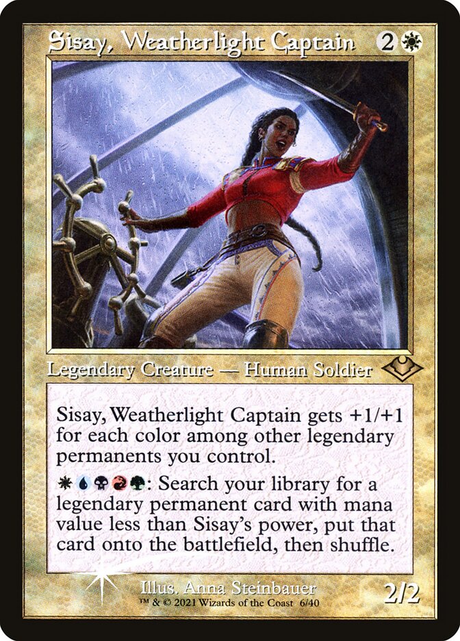 Sisay, Capitã do Bons Ventos / Sisay, Weatherlight Captain - Magic: The Gathering - MoxLand