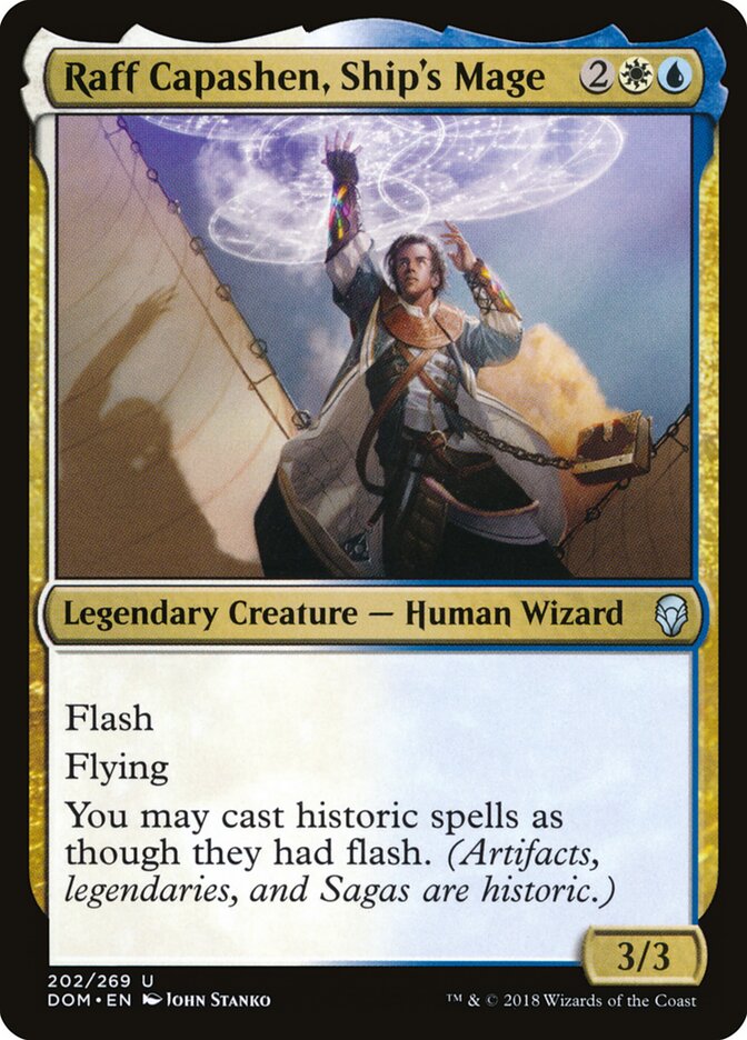 Raff Capasheno, Mago de Bordo / Raff Capashen, Ship's Mage - Magic: The Gathering - MoxLand