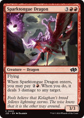 Dragão Eletrolíngue / Sparktongue Dragon - Magic: The Gathering - MoxLand