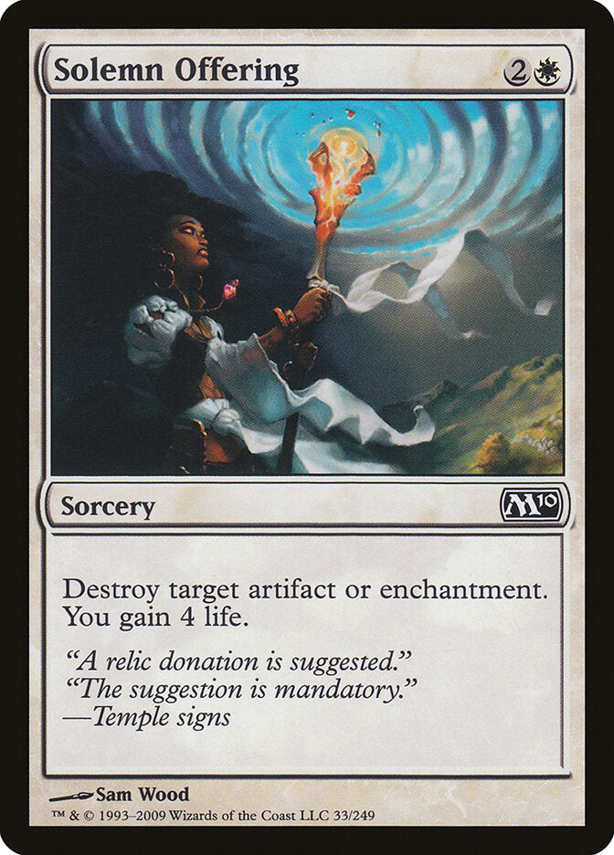 Oferenda Solene / Solemn Offering - Magic: The Gathering - MoxLand