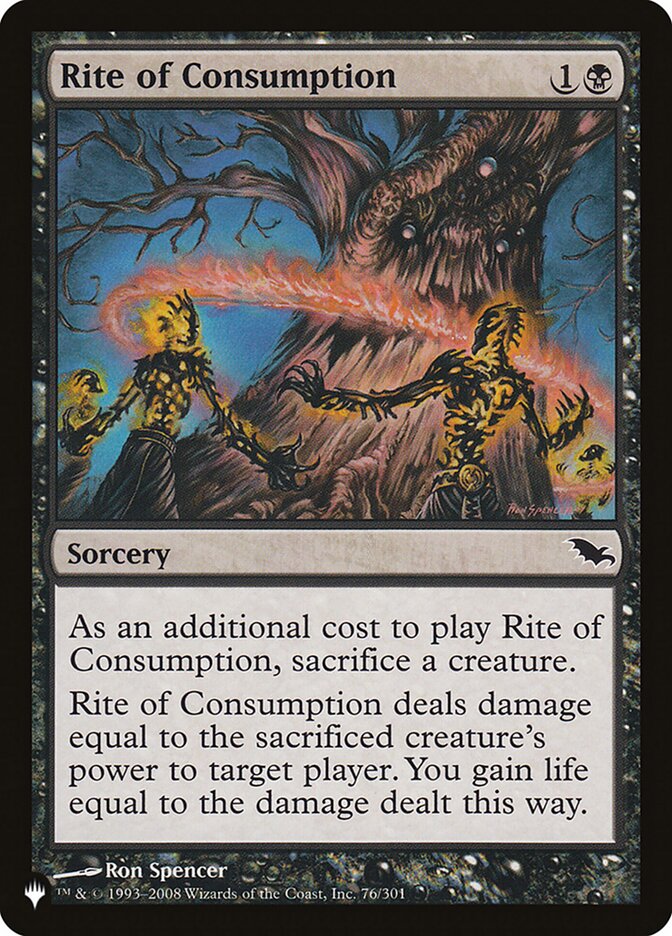 Rito de Consumação / Rite of Consumption - Magic: The Gathering - MoxLand