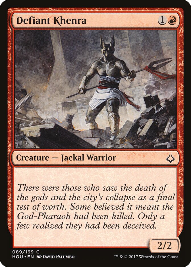 Khenra Audaz / Defiant Khenra - Magic: The Gathering - MoxLand