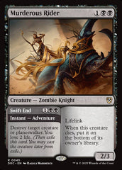 Murderous Rider / Swift End - Magic: The Gathering - MoxLand