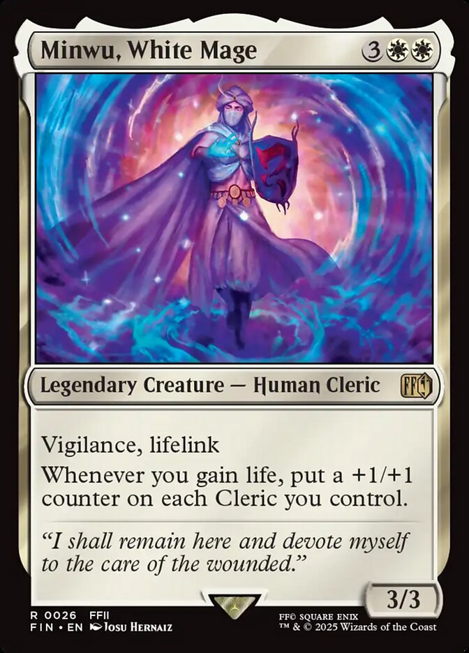 Minwu, Mago Branco / Minwu, White Mage - Magic: The Gathering - MoxLand