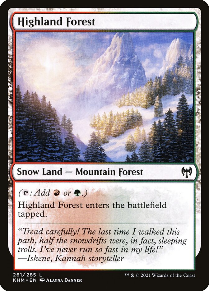 Floresta das Terras Altas / Highland Forest - Magic: The Gathering - MoxLand