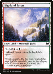 Floresta das Terras Altas / Highland Forest - Magic: The Gathering - MoxLand