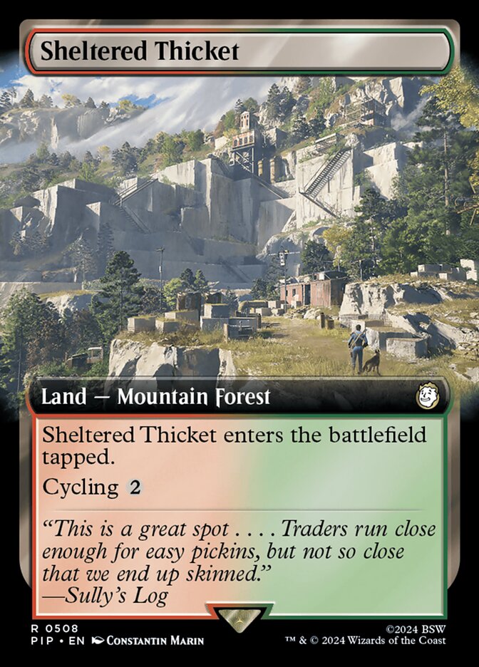 Arvoredo Resguardado / Sheltered Thicket - Magic: The Gathering - MoxLand