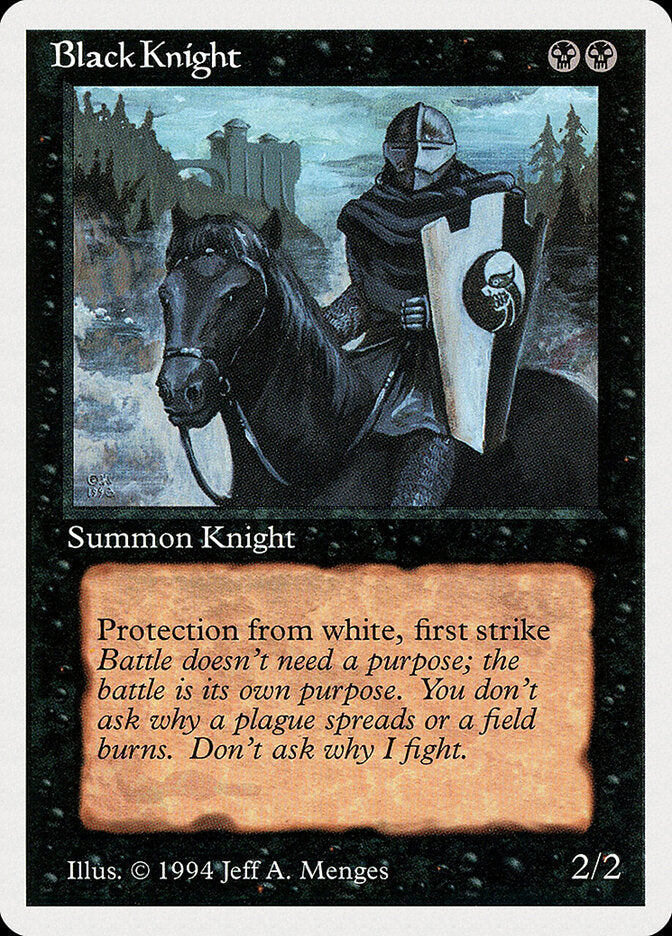 Cavaleiro Negro / Black Knight - Magic: The Gathering - MoxLand