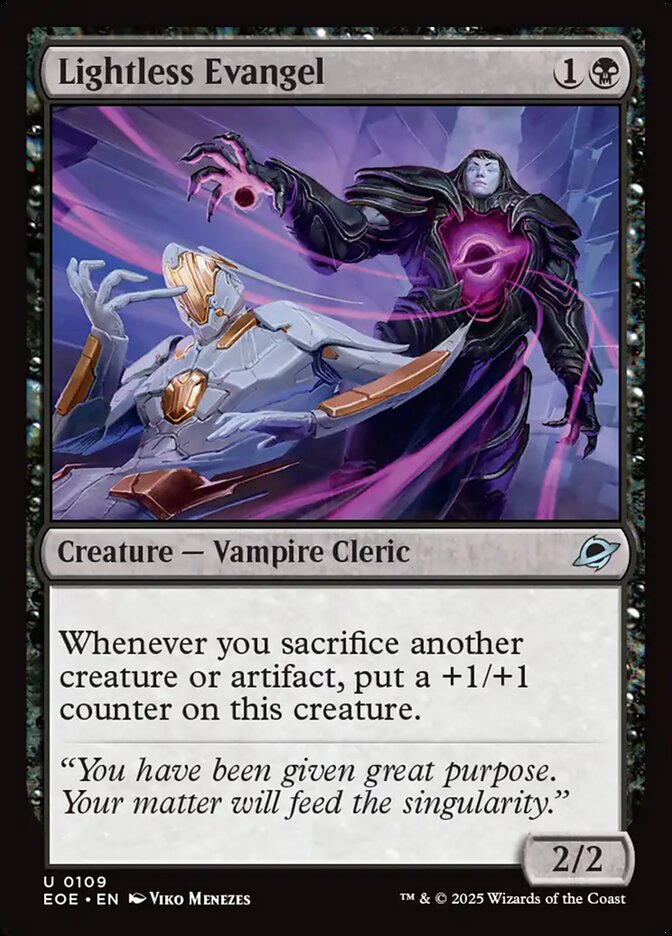 Evangelista Sem Luz / Lightless Evangel - Magic: The Gathering - MoxLand