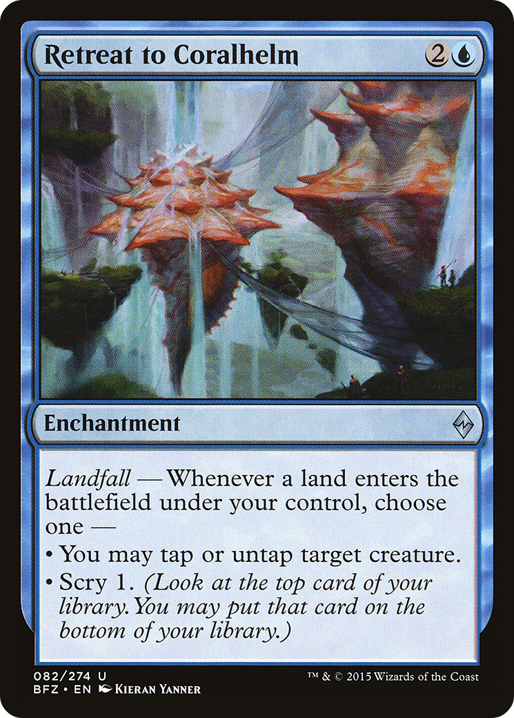 Retirada para Elmo de Coral / Retreat to Coralhelm - Magic: The Gathering - MoxLand