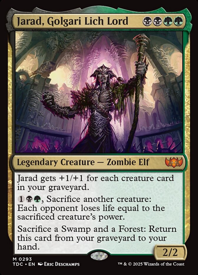 Jarad, Senhor Lich dos Golgari / Jarad, Golgari Lich Lord - Magic: The Gathering - MoxLand