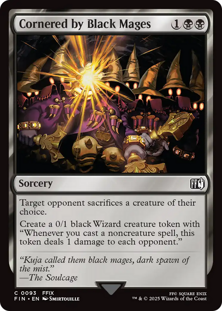Cercado por Magos Negros / Cornered by Black Mages - Magic: The Gathering - MoxLand
