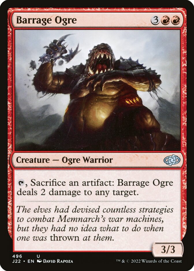 Ogre Bombardeiro / Barrage Ogre - Magic: The Gathering - MoxLand