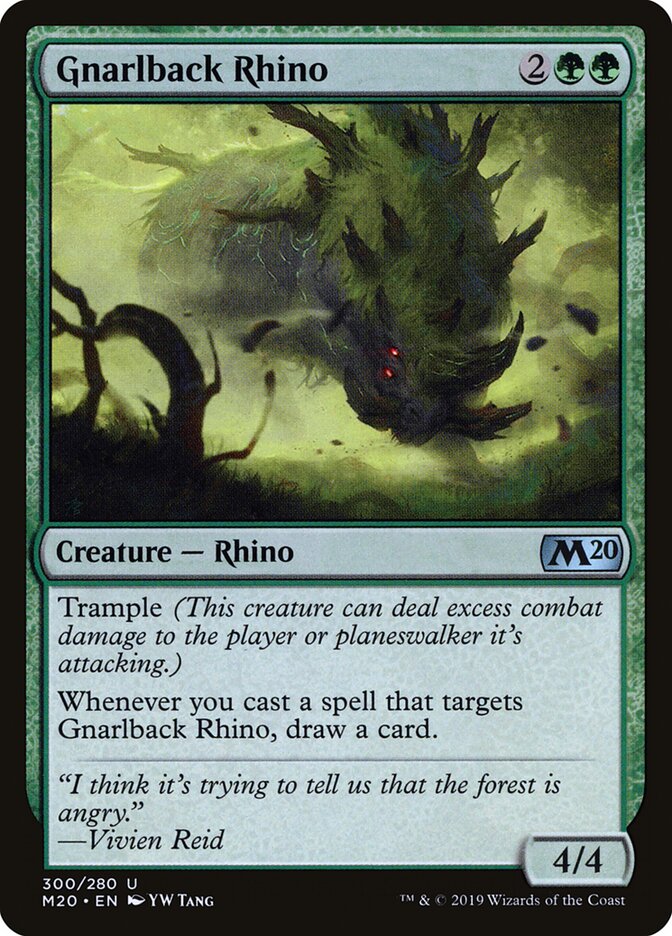 Rinoceronte Dorsonodoso / Gnarlback Rhino - Magic: The Gathering - MoxLand