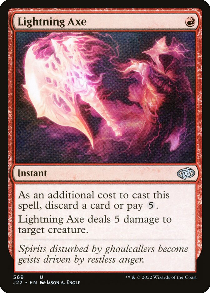 Machado Relampejante / Lightning Axe - Magic: The Gathering - MoxLand