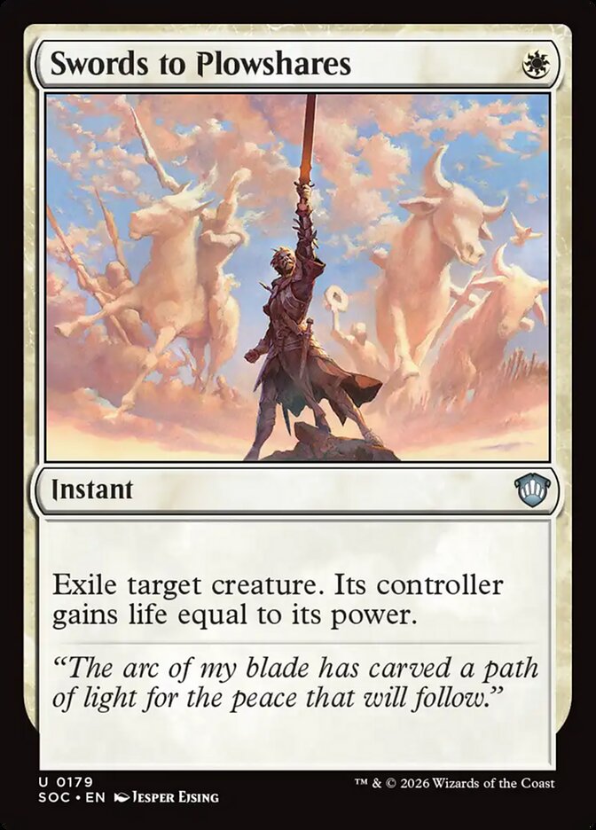 Espadas em Arados / Swords to Plowshares - Magic: The Gathering - MoxLand