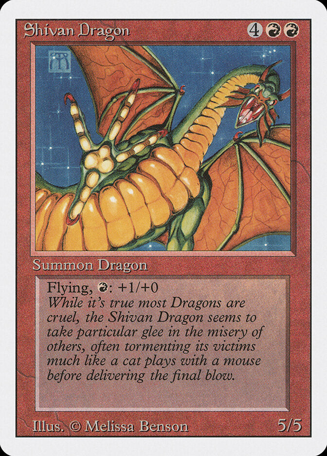 Dragão de Shiva / Shivan Dragon - Magic: The Gathering - MoxLand