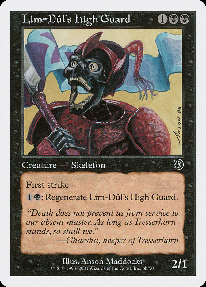 Guarda de Honra de Lim-Dûl / Lim-Dûl's High Guard - Magic: The Gathering - MoxLand