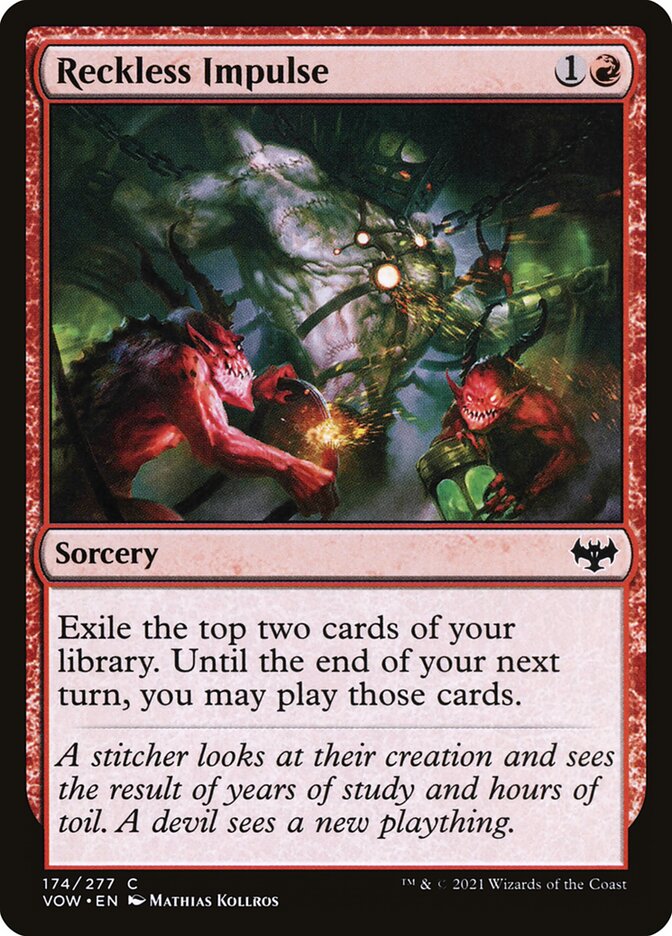 Impulso Temerário / Reckless Impulse - Magic: The Gathering - MoxLand