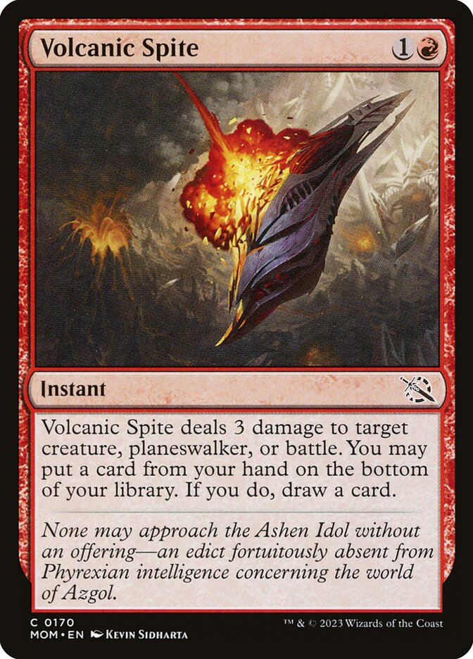 Rancor Vulcânico / Volcanic Spite - Magic: The Gathering - MoxLand