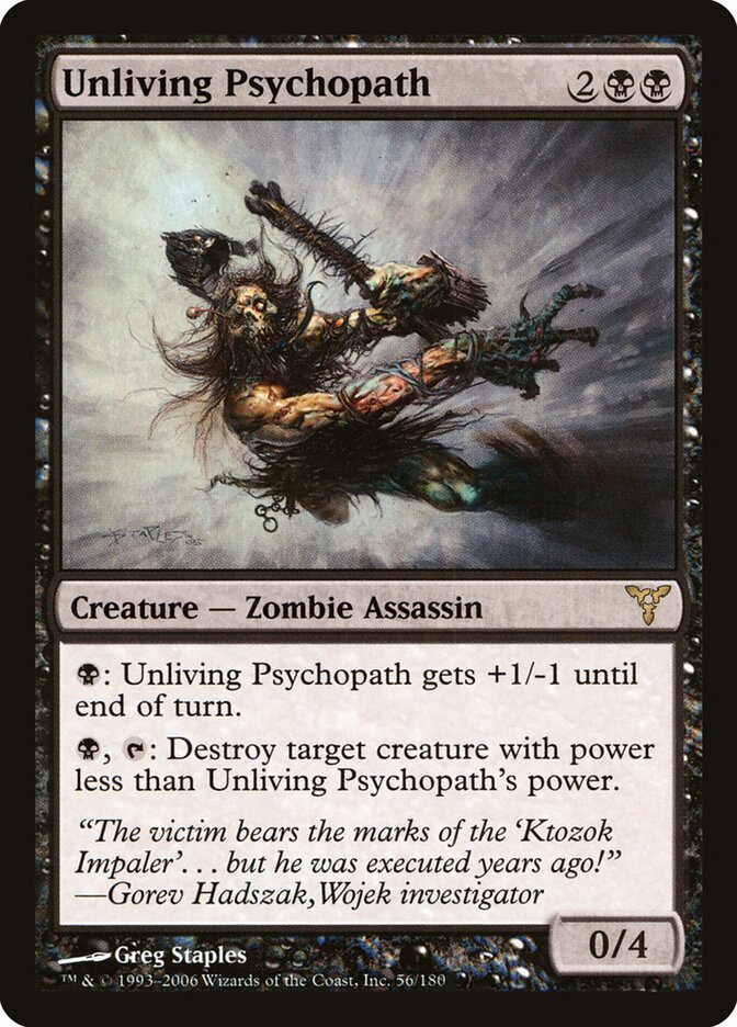 Psicopata Extinto / Unliving Psychopath - Magic: The Gathering - MoxLand
