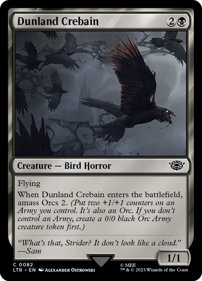Crebain da Terra Parda / Dunland Crebain - Magic: The Gathering - MoxLand