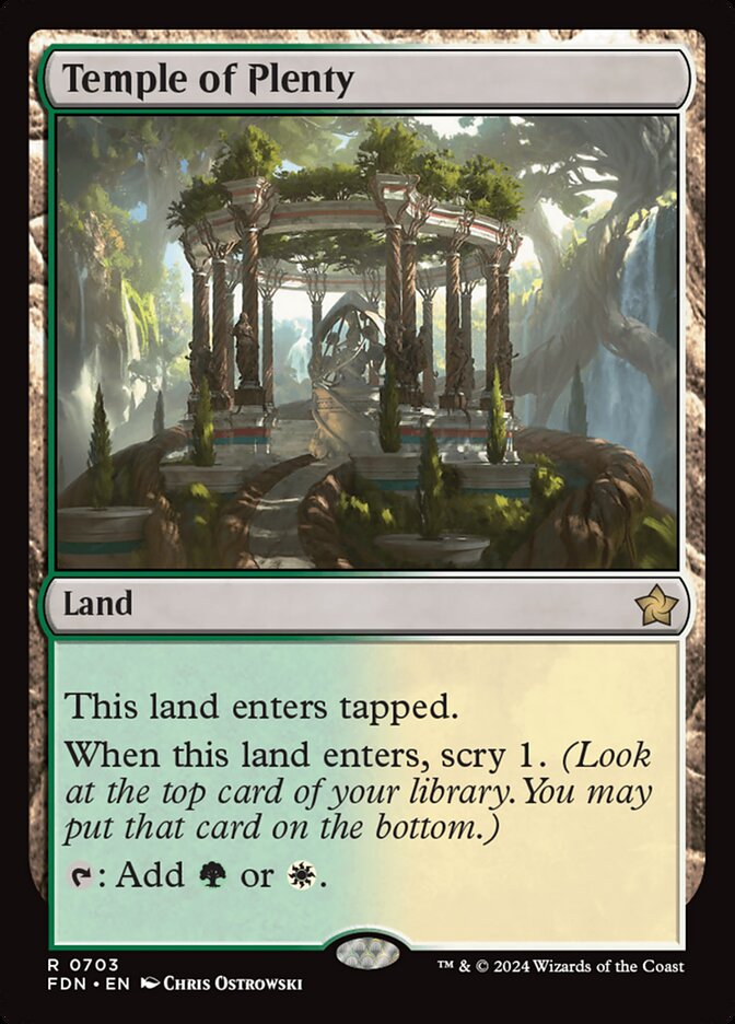 Templo da Fartura / Temple of Plenty - Magic: The Gathering - MoxLand