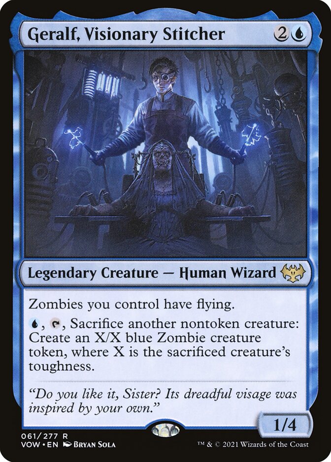 Geralf, Suturador Visionário / Geralf, Visionary Stitcher - Magic: The Gathering - MoxLand