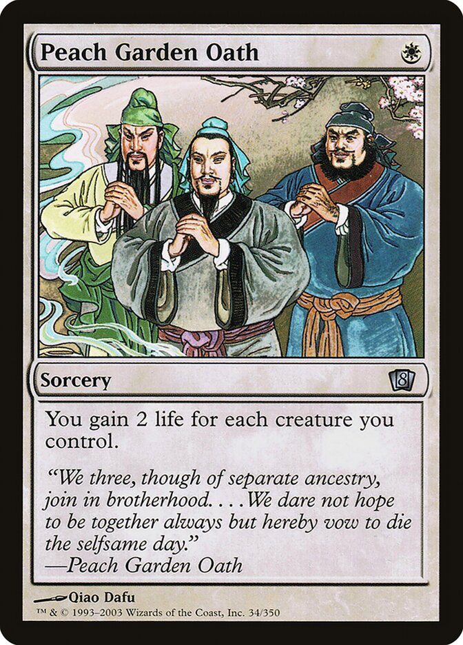 Juramento do Jardim de Pêssegos / Peach Garden Oath - Magic: The Gathering - MoxLand