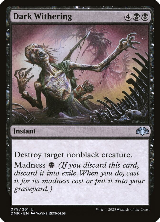 Definhamento Sombrio / Dark Withering - Magic: The Gathering - MoxLand