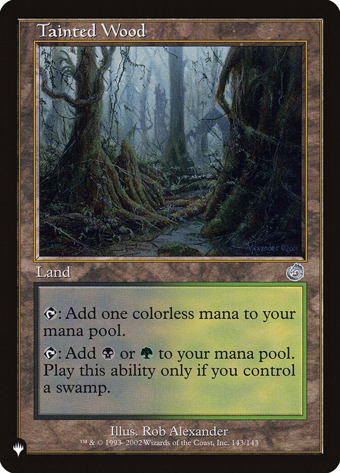 Floresta Contaminada / Tainted Wood - Magic: The Gathering - MoxLand