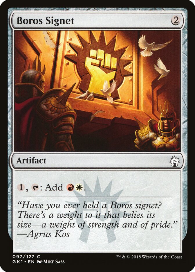 Sinete Boros / Boros Signet - Magic: The Gathering - MoxLand