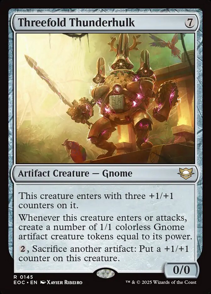 Mecanotrovão Tríplice / Threefold Thunderhulk - Magic: The Gathering - MoxLand
