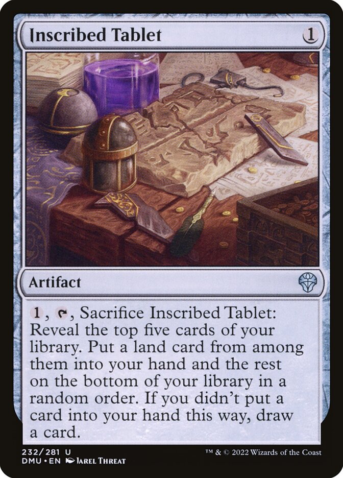 Tábua Entalhada / Inscribed Tablet - Magic: The Gathering - MoxLand