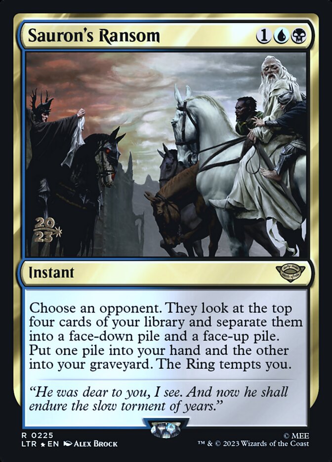 Resgate de Sauron / Sauron's Ransom - Magic: The Gathering - MoxLand