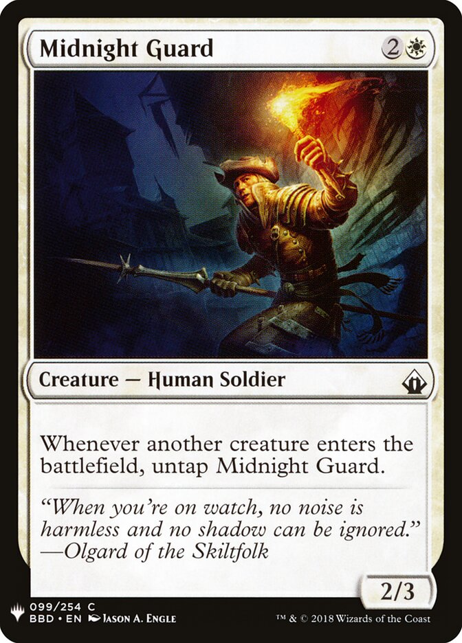 Guardião da Meia-noite / Midnight Guard - Magic: The Gathering - MoxLand