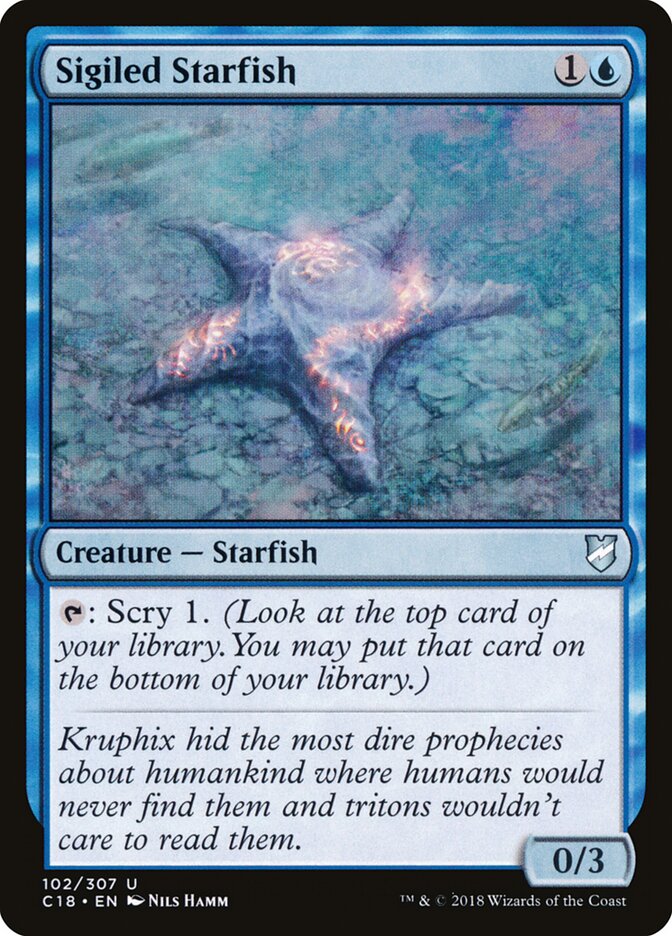 Estrela-do-mar Rúnica / Sigiled Starfish - Magic: The Gathering - MoxLand