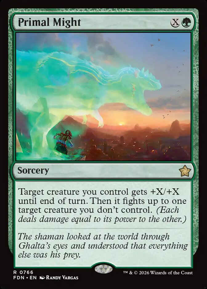 Força Primal / Primal Might - Magic: The Gathering - MoxLand