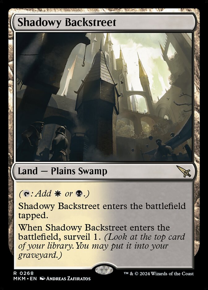 Viela Sombria / Shadowy Backstreet - Magic: The Gathering - MoxLand