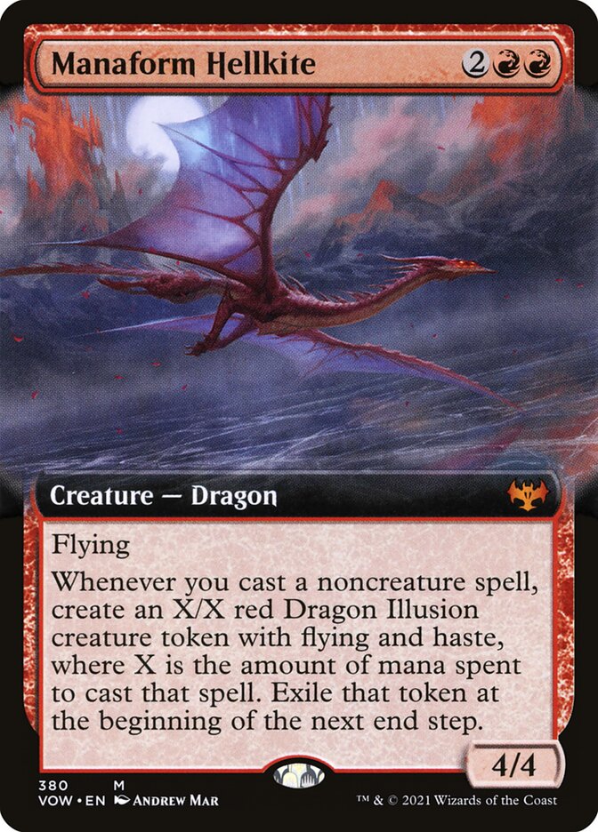 Dragão Avérneo Manaforme / Manaform Hellkite - Magic: The Gathering - MoxLand
