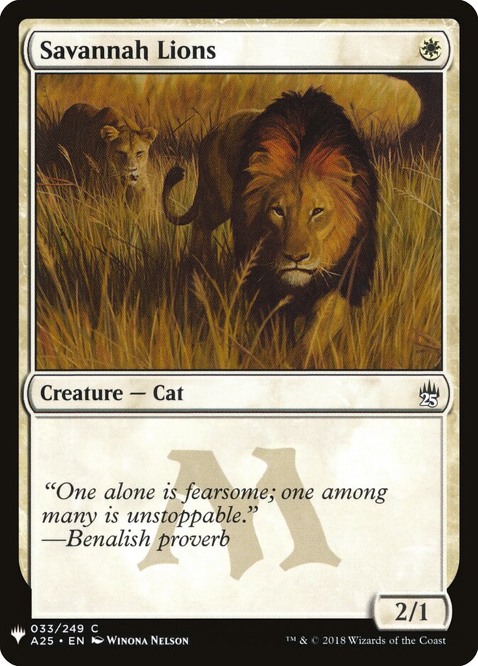 Leões da Savana / Savannah Lions - Magic: The Gathering - MoxLand